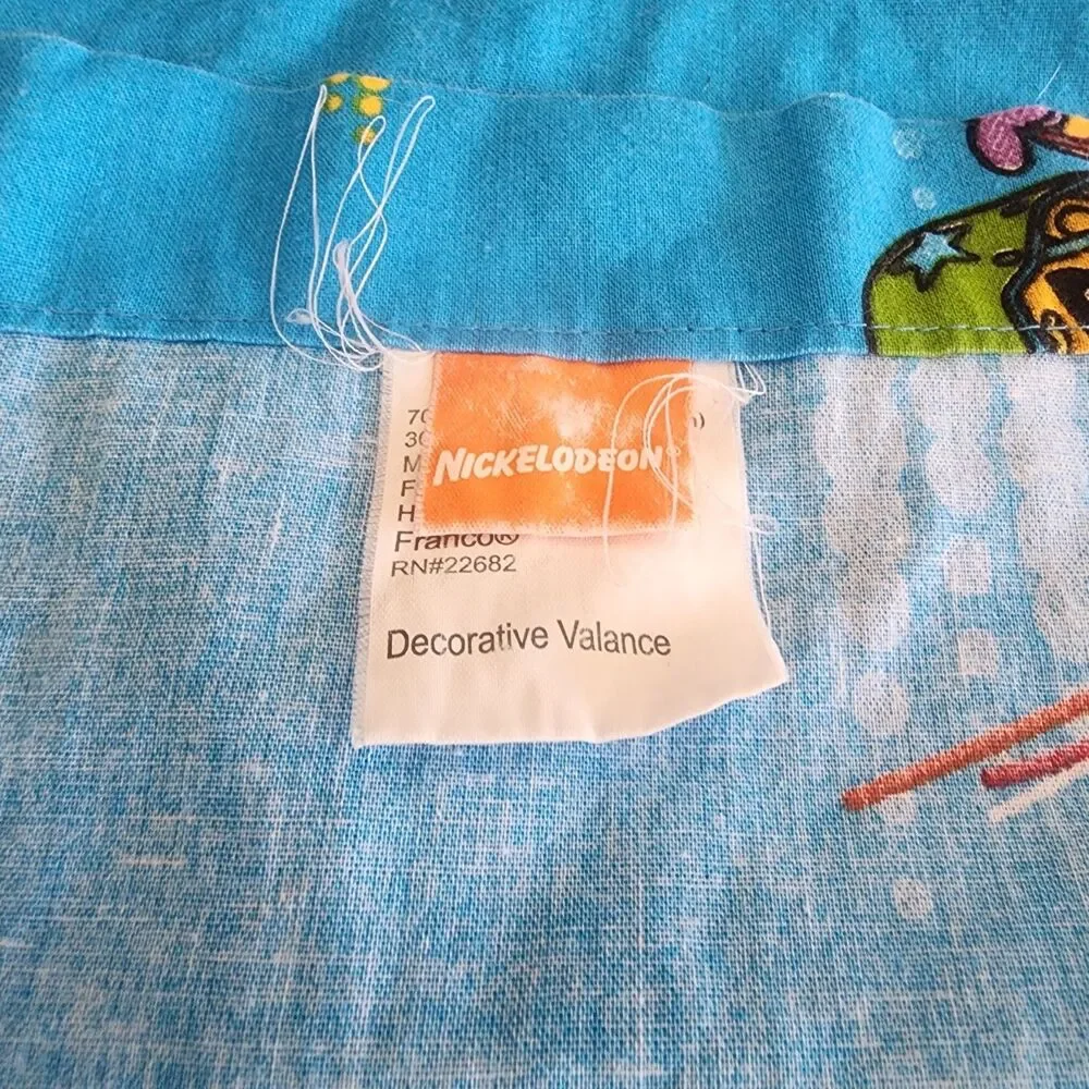 Vintage 2000 Nickelodeon Rocket Power Window Curtain Valance Franco Kids Decor